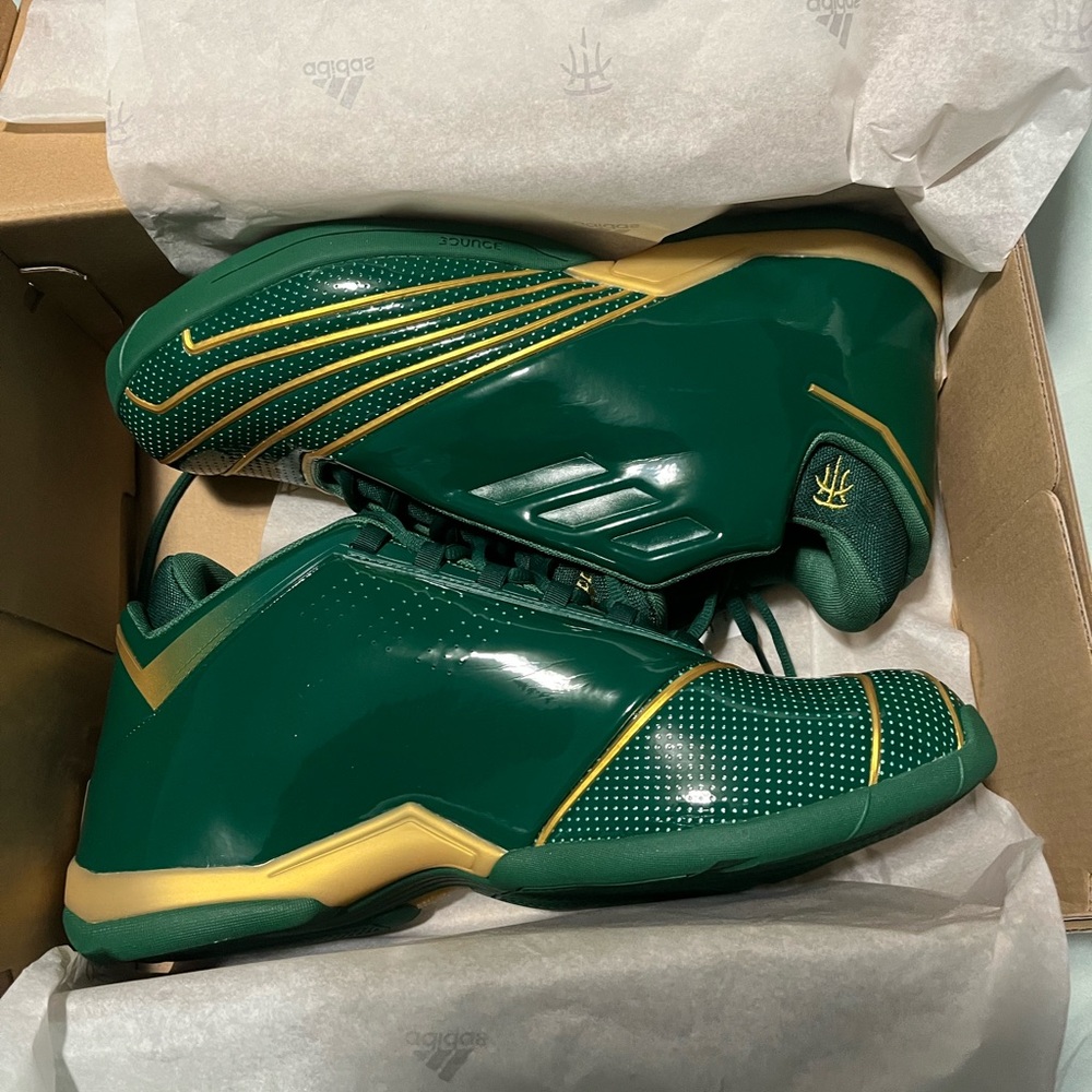 Brand new in box never worn adidas t Mac. SVSM LeBron James. Sizes 11.5 and 11